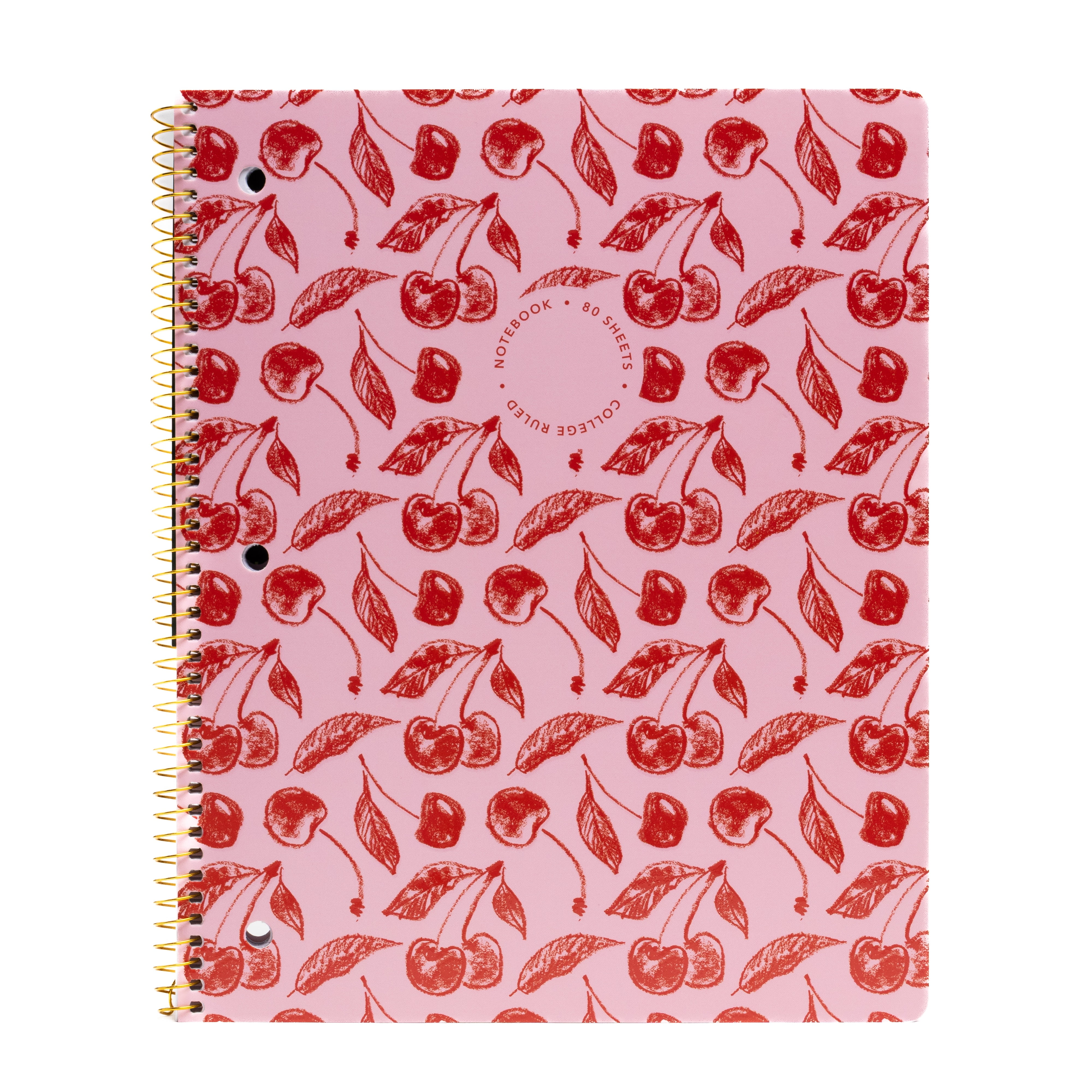 Ecokind by U Style Cherry 1 Subject Notebook, College Rule, 8.5" x 10.5", 80 Sheets