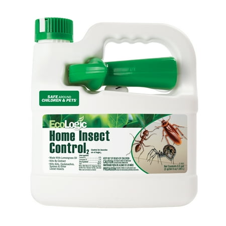EcoLogic Home Insect Control Ready-to-Use Spray, Kills Ants, Cockroaches and Spiders, 64 Ounce