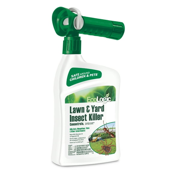 EcoLogic Lawn and Yard Insect Killer Concentrate, Made with Cinnamon and Peppermint Oil, 32 oz.
