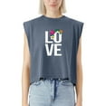 thumbnail image 1 of EcoLoom Aloha Hawaiian Love Hawaiian Lei Flower Cap Sleeve Muscle Crop Top Funny Sleeveless Baby Shirt Navy-XL, 1 of 5