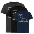 thumbnail image 1 of EcoLoom And God Said Let There Be Light Physics Humor Short Sleeve Unisex T Shirt, 1 of 6
