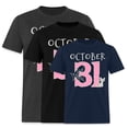 thumbnail image 1 of EcoLoom Big Day October 3 Pink Short Sleeve Unisex T Shirt, 1 of 6