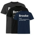 thumbnail image 1 of EcoLoom Brooke Definition Name Birthday Idea Short Sleeve Unisex T Shirt, 1 of 6