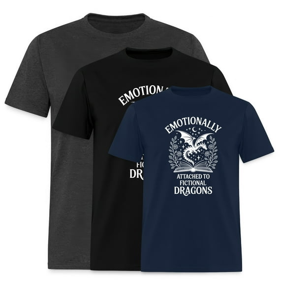 EcoLoom Emotionally Attached To Fictional Dragon Short Sleeve Unisex T Shirt