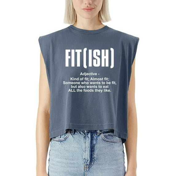 EcoLoom Gym Buff Workout Junkie Fitness Funny Definition Cap Sleeve Muscle Crop Top Funny Sleeveless Baby Shirt Navy-2XL