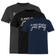 thumbnail image 1 of EcoLoom In Every Situation Just Pray Short Sleeve Unisex T Shirt, 1 of 6