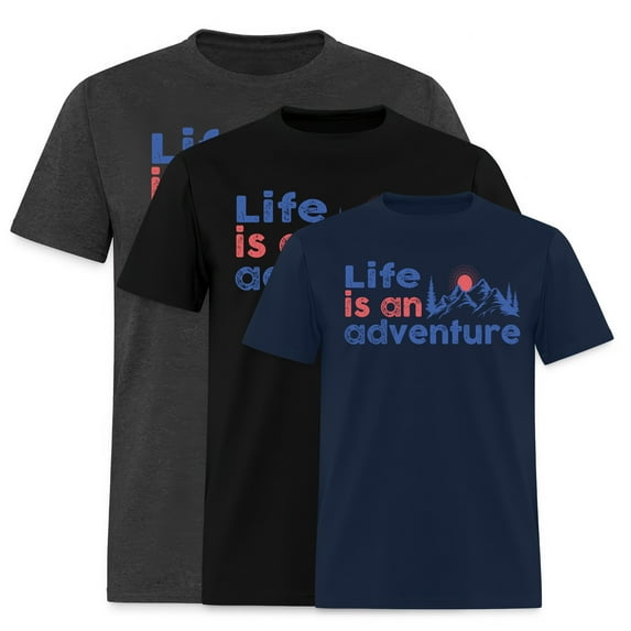 EcoLoom Life Is An Adventure Transparent Short Sleeve Unisex T Shirt
