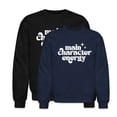 thumbnail image 1 of EcoLoom Main Character Energy Long Sleeve Unisex Midweight Crewneck Sweatshirt, 1 of 4