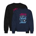 thumbnail image 1 of EcoLoom Nursing Is Work Of Heart Long Sleeve Unisex Midweight Crewneck Sweatshirt, 1 of 4