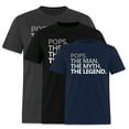 thumbnail image 1 of EcoLoom Pops The Man The Myth The Legend Father's Day Grandpa Short Sleeve Unisex T Shirt, 1 of 6