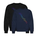 thumbnail image 1 of EcoLoom Rainbow Dog Paws For Dog Lovers And Dog Lovers Long Sleeve Unisex Midweight Crewneck Sweatshirt, 1 of 4