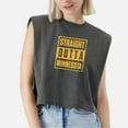 thumbnail image 1 of EcoLoom Straight Outta Minnesota Cap Sleeve Muscle Crop Shirt Women Sleeveless Baby Tee, 1 of 5