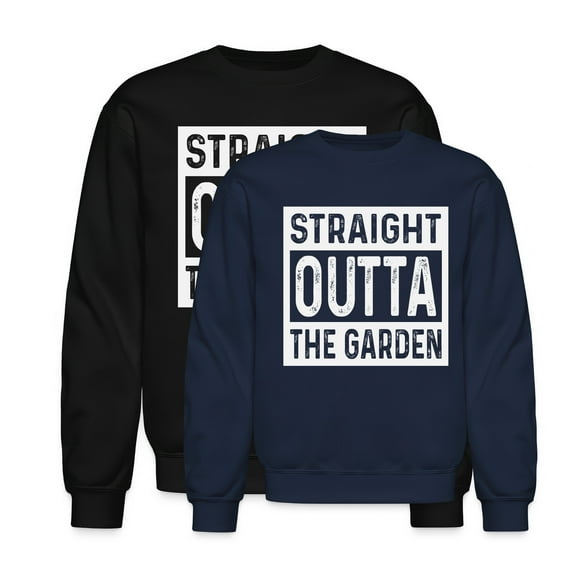 EcoLoom Straight Outta The Garden Long Sleeve Unisex Midweight Crewneck Sweatshirt