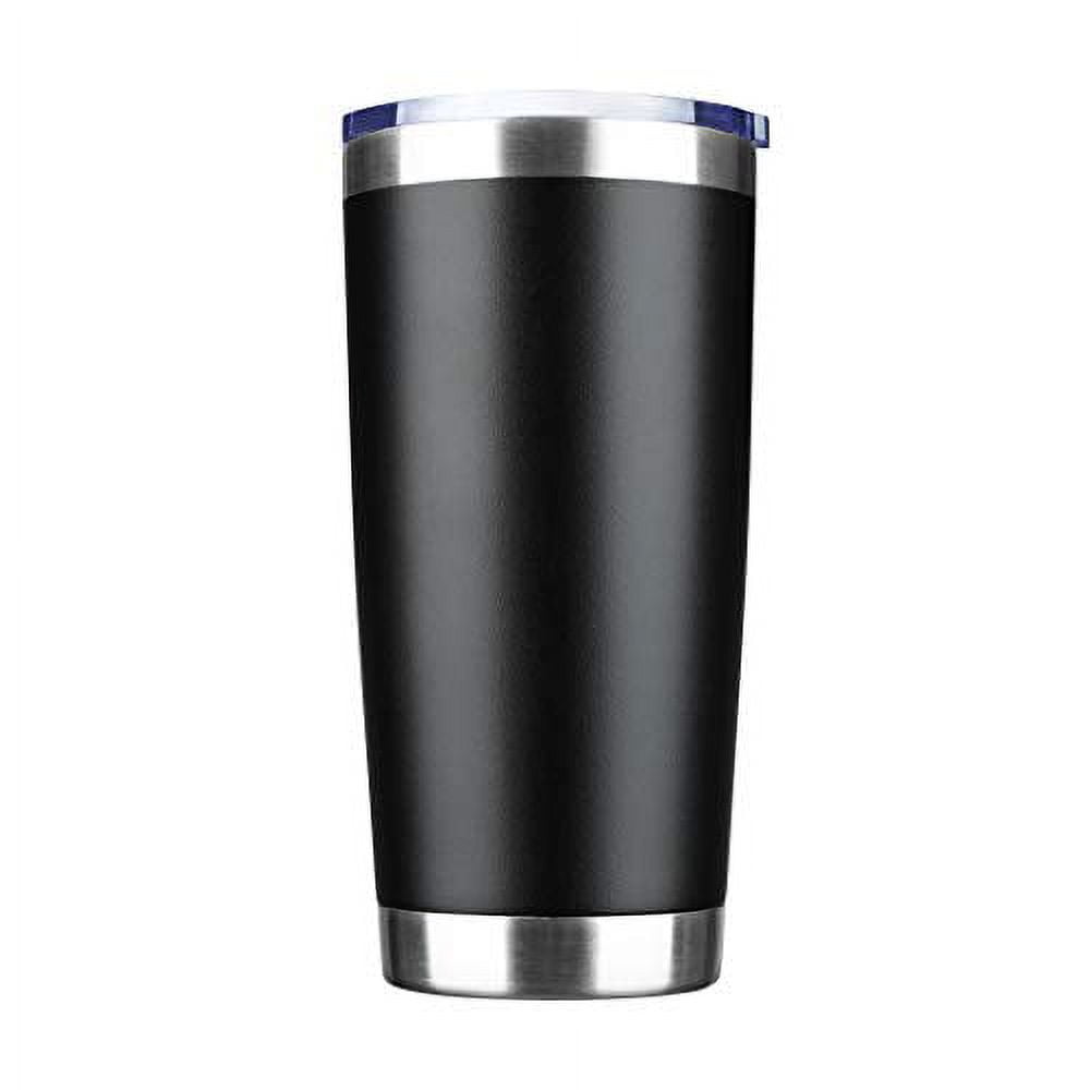 for　Wall　with　Coffee　Hot　Cup,　Ice　1pack)　EcoMozz　Lid,　Stainless　Durable　Insulated　Double　Mug,　Suitable　Drinks　Travel　20oz　Vacuum　Coated　(Black　Mug　Tumbler　Steel　Beverage　Powder　and