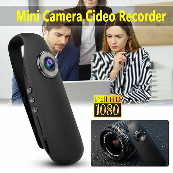 EcoNest 1080P Full Compact Mini Camera Portable Body Camera Night And Smart Recording Wearable Video Recording Body Worn Cam For Cycling (No Memory Card)
