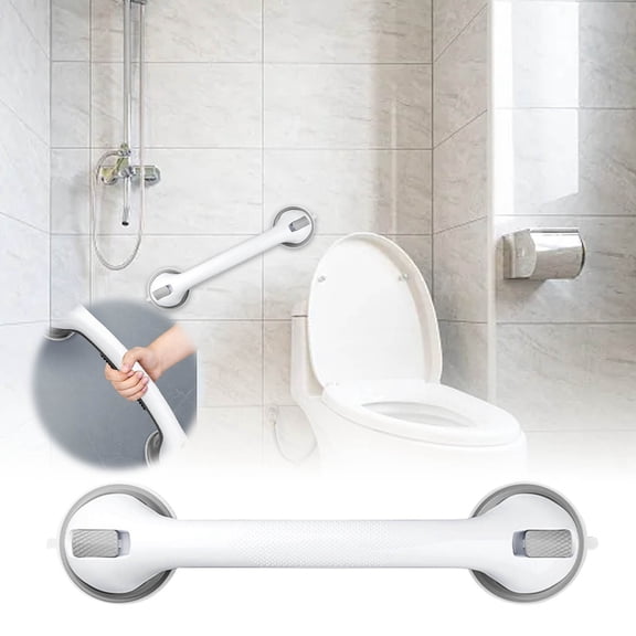 EcoNest 16 Inch Shower Bars Shower Handles And Bathroom Bars Which Are And Non Perforated Vacuum Handles For Bathtubs And Shower Bathrooms Gray.