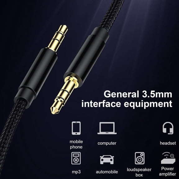 EcoNest 3.5mm Male To Male Stereo Audio AUX Auxiliary For Cell Phone/Car