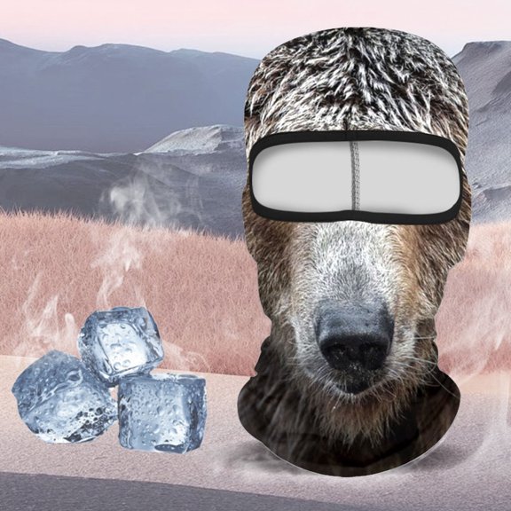 EcoNest 3D Animal Ski Face With Ears For Music Festivals Raves Ski Halloween Party Outdoor Activities