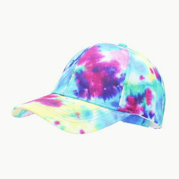 EcoNest 3D Printed Baseball Cap For Men And Women Tie Dye Adjustable Snapback Hat Summer Outdoor Sun Unisex