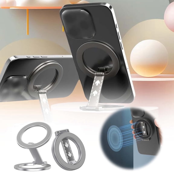 EcoNest 4 In 1 Phone Grip And Stand 360° Adjustable Holder With Strap Up To 5.5 Lbs Strength No Metal Rings Needed