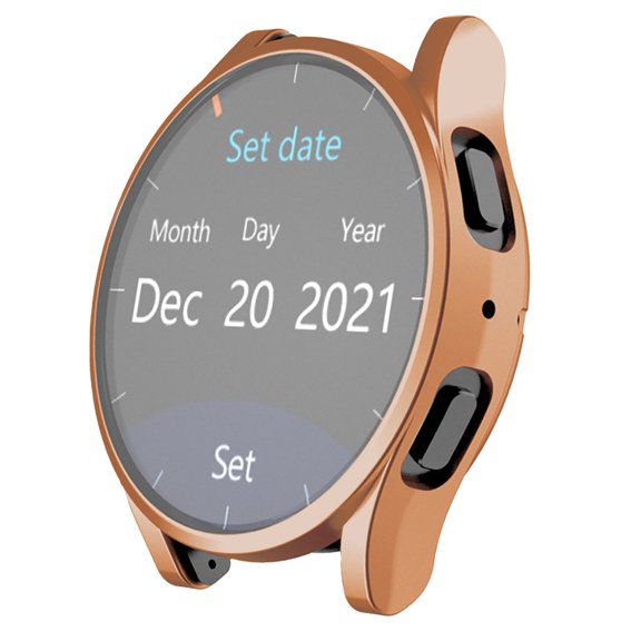 EcoNest 【40mm】Premium Electroplated TPU Full Coverage Case With Film Protector Perfect Protective Compatible With Smartwatch