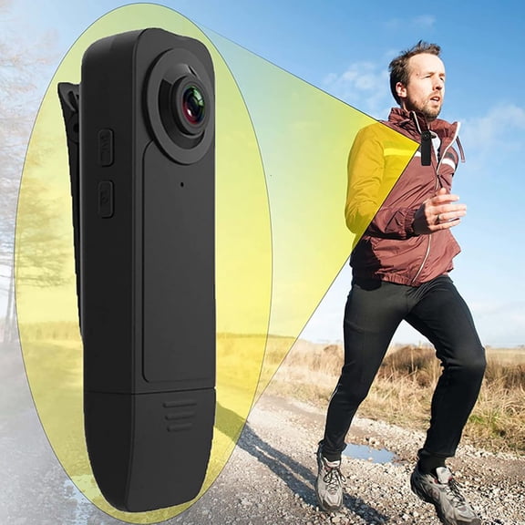 EcoNest A18 Camera 1080P Wide Angle Night Outdoor Recording Sports Back Clip Camera Direct Recording DV Small Camera + 32G Memory Card