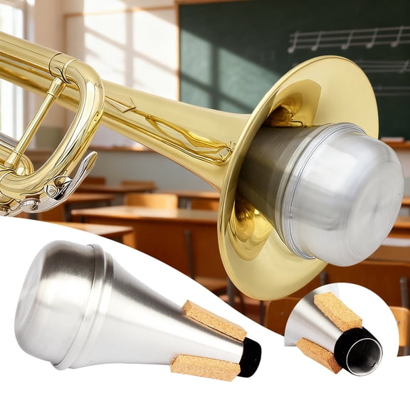 EcoNest Aluminum Alloy Practice Mute For Trumpets Reduces Volume For Quiet Training And Home Use With Durable Lightweight Design