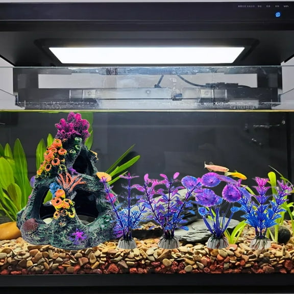 EcoNest Aquarium Accessories Home Fish And Hiding Durable Resin And Plastic Design Aquatic Environments