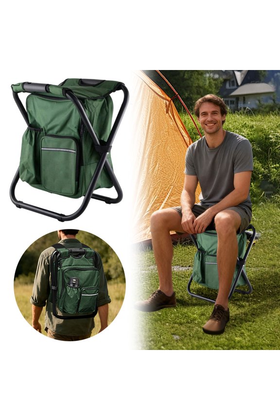 Backpack Multifunctional Three In One Folding Refrigerator Backpack Hiking Seat Portable And Lightweight Suitable For Outdoor Indoor