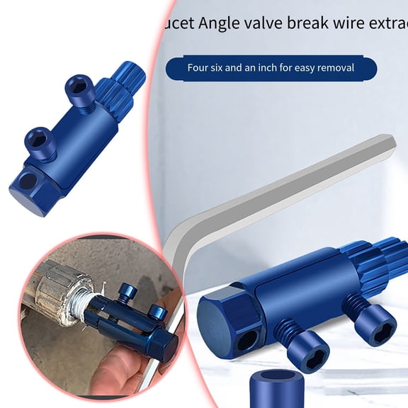 EcoNest Broken Pipe Thread Extractor Stripped Screw Extractor Broken Thread Extractor Stripped Screw Removal Tool Easy Out Extractor Kit For Damaged Faucet Water Pipe 1pc