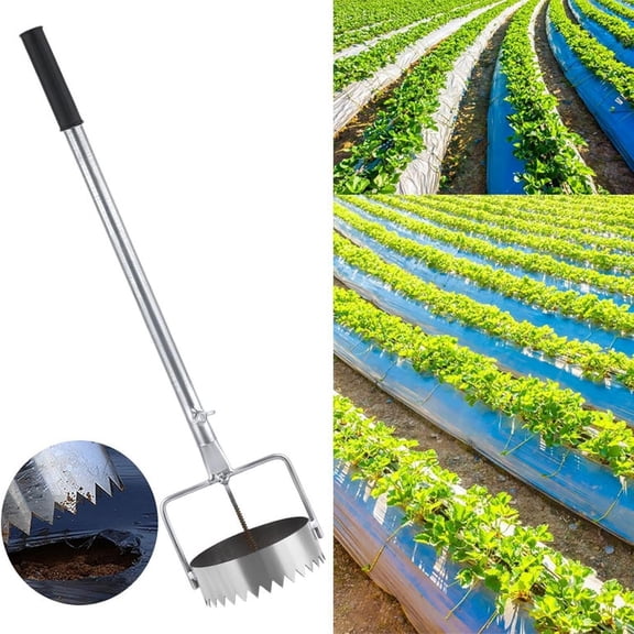 EcoNest Bulb Mulch Film Digging Holes Versatile Retractable Handle Stainless Steel Plantation Tool For The Greenhouse Garden Farm