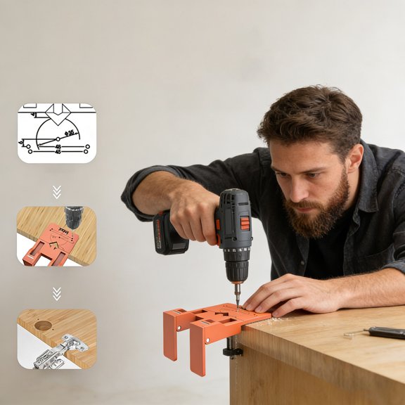 EcoNest Cabinet Door Hinge Spacer 2.6mm Alignment For Cabinet Door Installation Strong Hinge For Perfect Doors Quick & Alignment Assist