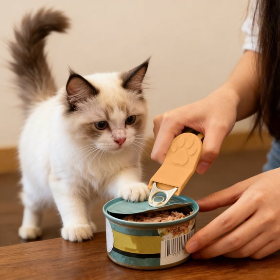 EcoNest Cat Can Opener Cute Shape Gadget Can Opener For Home Indoor Outdoor Kitchen Daily