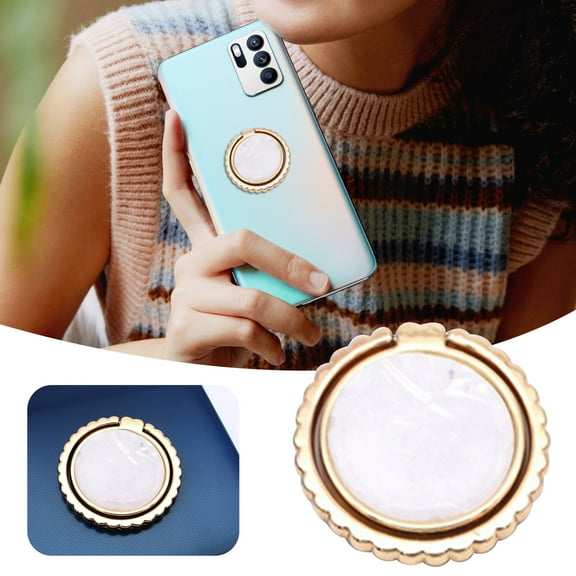 EcoNest Cell Phone Ring Holder Metal Finger Grip Finger Kickstand 360° Rotation Universal Finger Ring Phone Grip Compatible With All Smartphone