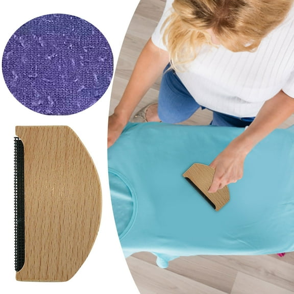 EcoNest Comb Sweater Shaver Wool Comb Wooden Pilling Remover Fuzz Fabric Lint Remover Manual Portable Clothing Brush Tool For De Pilling Clothing Garments Knits Scarves Wool Coats