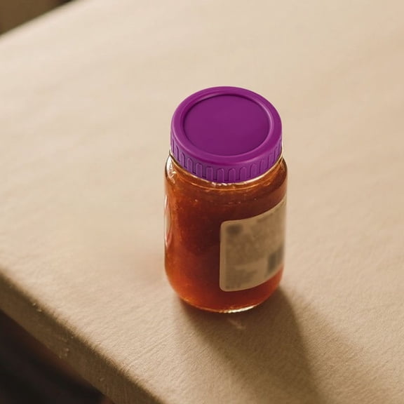 EcoNest Compact Glass Jar Lid With Slim For Small Containers Secure Closure And Protective Gasket 180 200 Chars
