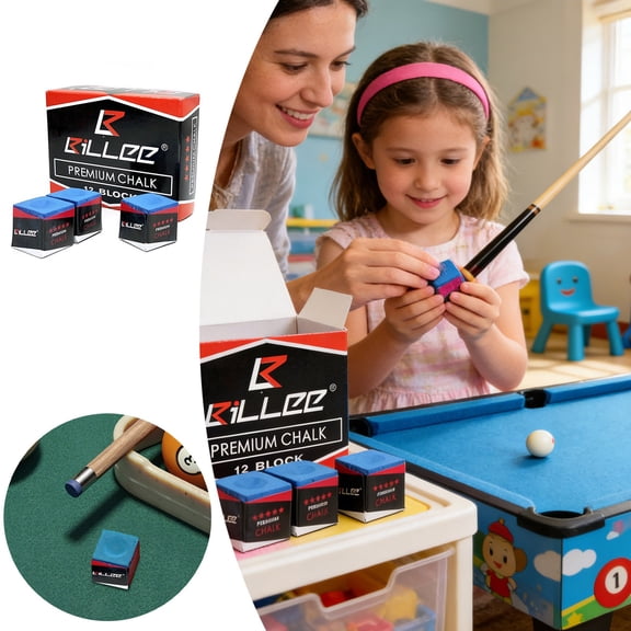 EcoNest Cue Chalk High Density Performance Tip Grip Enhancer For Pool English