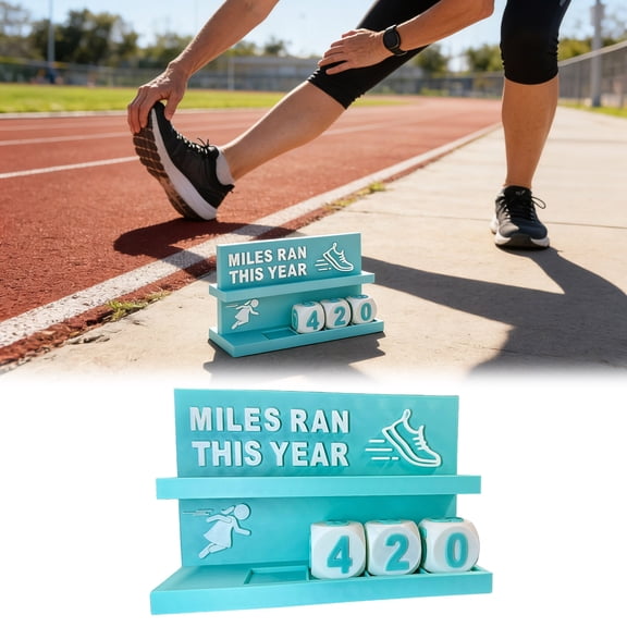 EcoNest Desk Running Mileage For Recording Mileage Running Pedometer & Goal Fitness Motivation Display For Runners Training