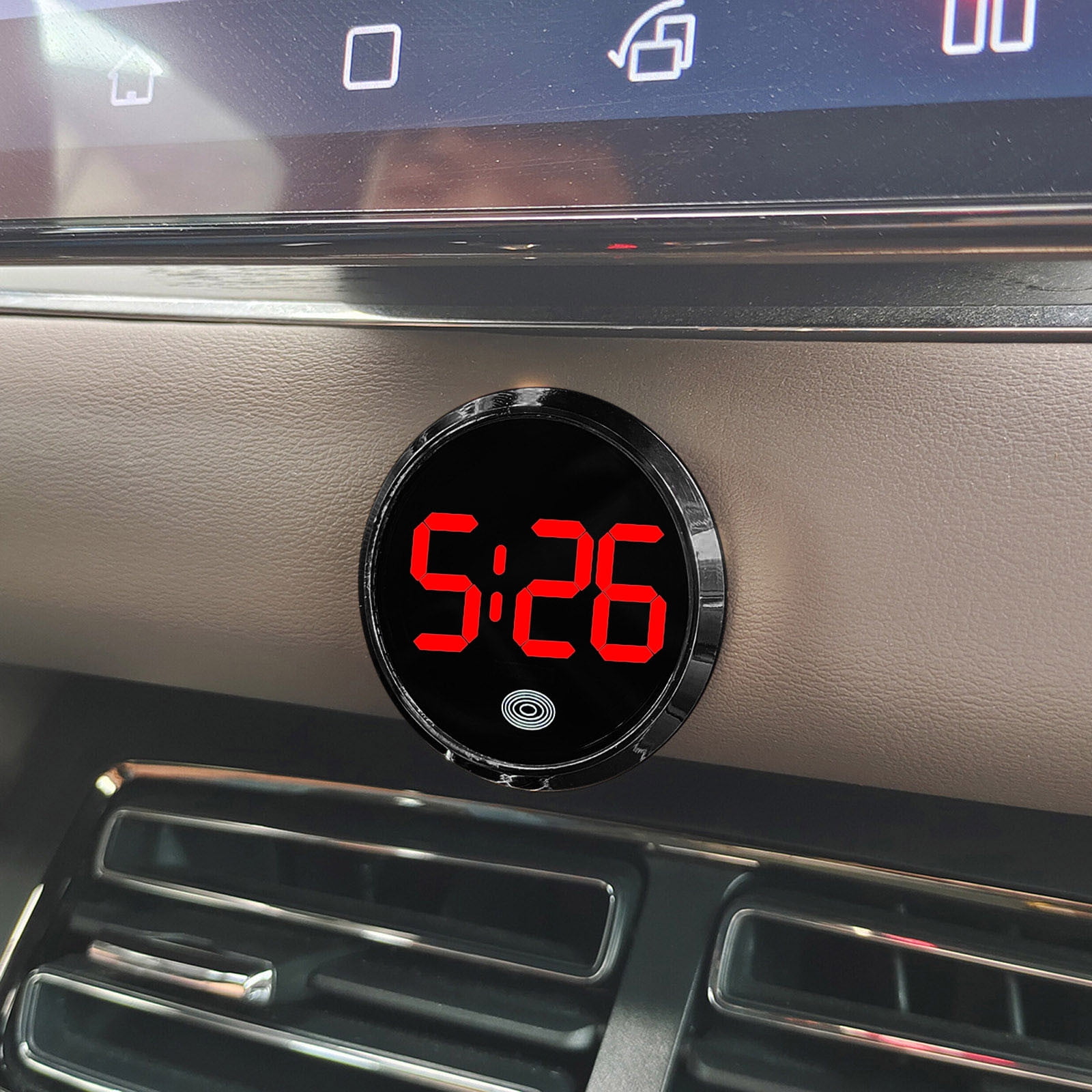 EcoNest Digital Car Clock Stick On Clock For Car Automotive Digital ...