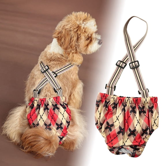 EcoNest Dog Harness Pet Clothes Reusable Washable Breathable Comfortable Doggy Pants For Female Dogs In Heat