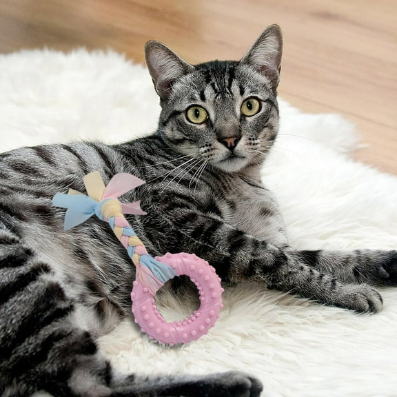 EcoNest Durable Dog Chew Toys For Aggressive Chewers Interactive Pet Teeth Cleaning Toys Puppy Teething Toys Long Lasting Plastic Dog Bone Toy For Small Medium Large Dogs