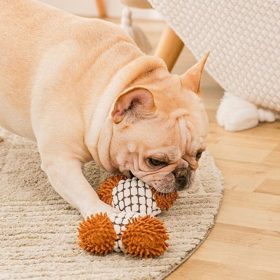 EcoNest Durable Pineapple Chew For Aggressive Chewers Interactive Bone With Squeaker For Anxiety And Health