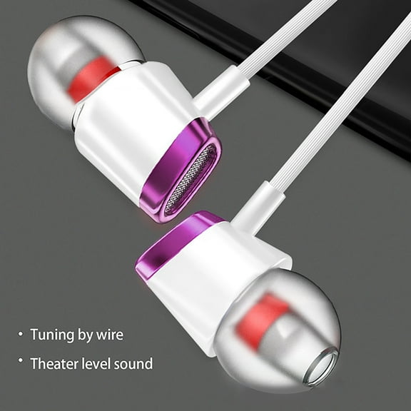 EcoNest Earphones In Ear Headphones With Microphone 3.5mm Wired Earbuds For Ios And Android Smartphones Laptops Mp3 Gaming Walkman