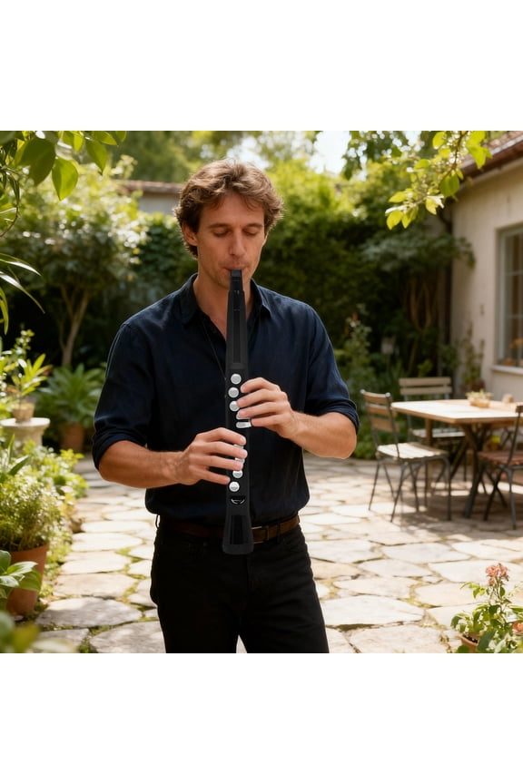 Electronic Wind Portable Mini Digital 99Tones 2 Fingerings Rechargeable EWI Synthesizer For Beginners Adults (2 Styles)