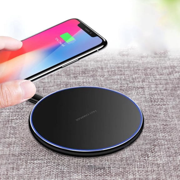 EcoNest Fast Wireless Charger For All Phones Certified 10W Max Wireless Charging Pad With Type C Compatible With IPhone Android Devices