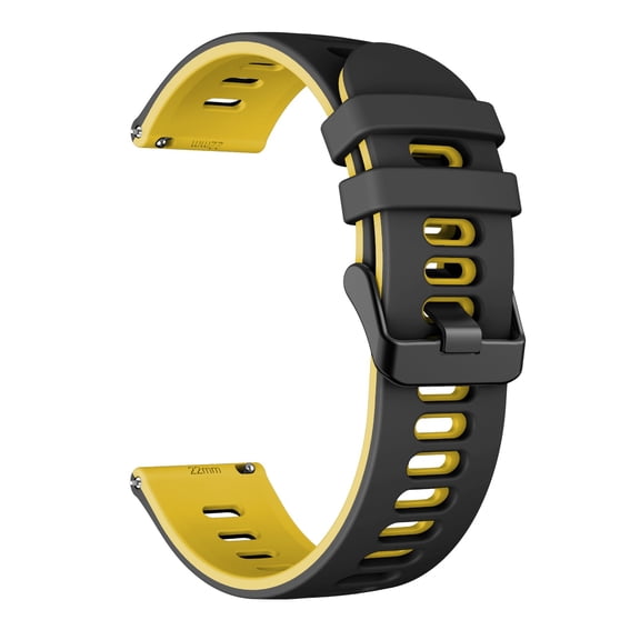 EcoNest Flat End Two Tone Silicone Watch Strap 22mm Width Stylish & Durable Fits Most