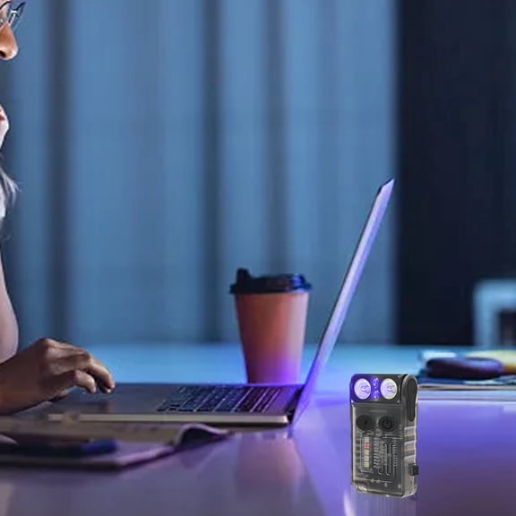 EcoNest Fluorescent Mini Keychain Light With Side Light Strong Light Flashlight Rechargeable Function Work Light