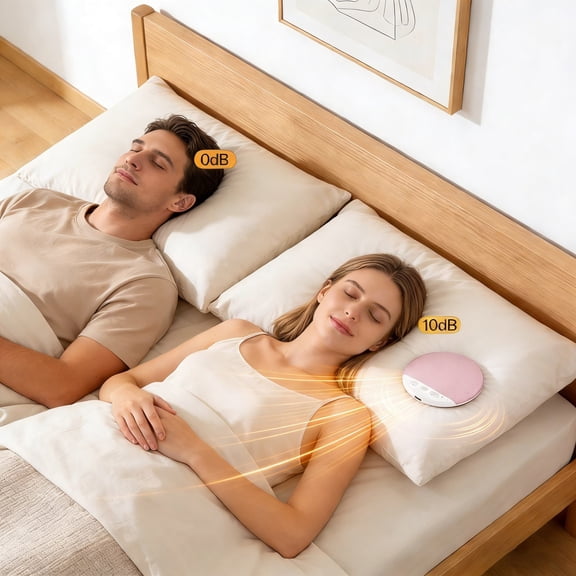 EcoNest For Sleeping Mini Portable Under With White Noise Timer Wireless Sleep Aid With Stereo Private Sleep Headphones For Adult Kids (Green Pin K)