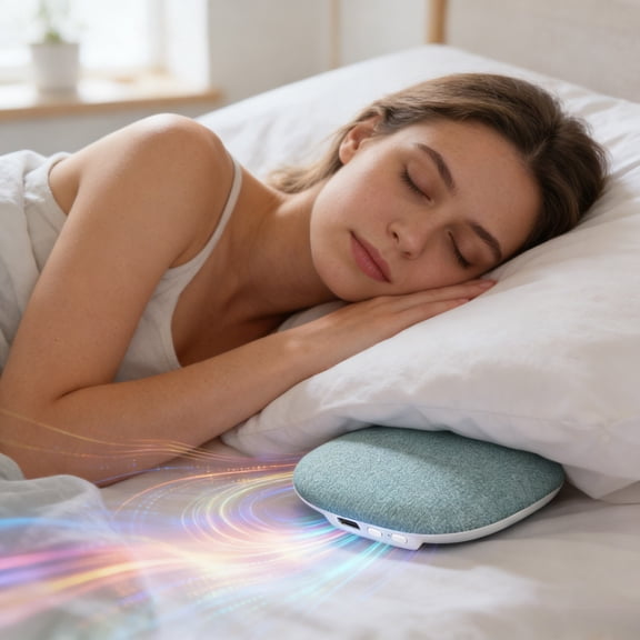 EcoNest For Sleeping Mini Portable Under With White Noise Timer Wireless Sleep Aid With Stereo Private Sleep Headphones For