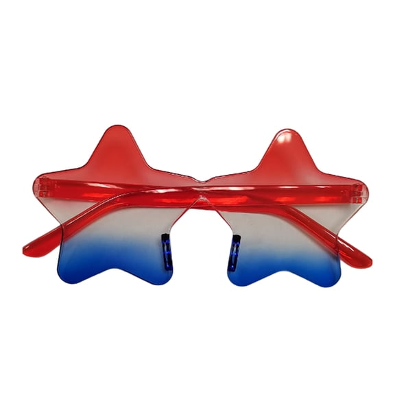 EcoNest Frameless Star Sunglasses Transparent Candy Colored Sunglasses Party Star Glasses